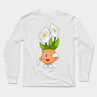 Plant pot Calla Lily Flower Long Sleeve T-Shirt